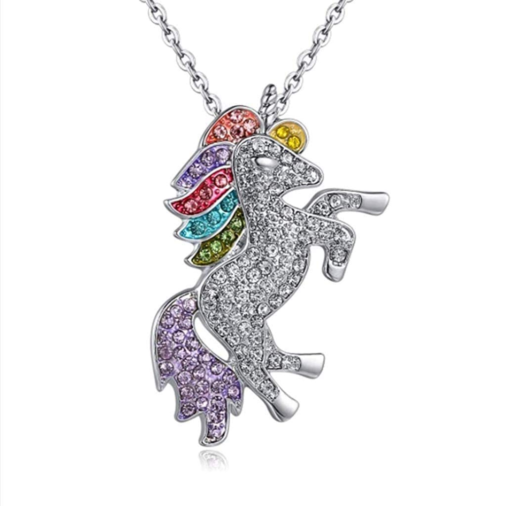 SANNIDHI Unicorn Necklace for Girls Stylish Alloy Pendant Necklace for Girls with Message Card Fashion Neck Locket Chain Pendent for Girls Pendent for Girls Gifting - 1 SANNIDHI Unicorn Necklace for Girls Stylish Alloy Pendant Necklace for Girls with Message Card Fashion Neck Locket Chain Pendent for Girls Pendent for Girls Gifting - 1